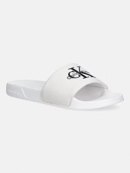 Calvin Klein natikače za žene ESS SLIDE CV bijela