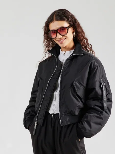 ALPHA INDUSTRIES Prehodna jakna črna
