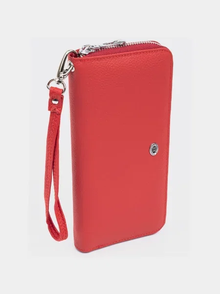 ST Leather Accessories Гаманець Шкіра червоний