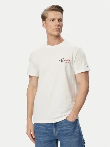 Tommy Jeans T-Shirt λευκό