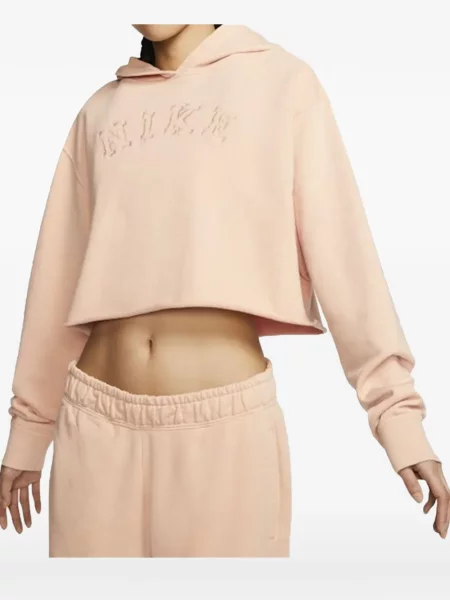 Hanorac Nike cu glugă cu imagine cu model camuflaj roșu