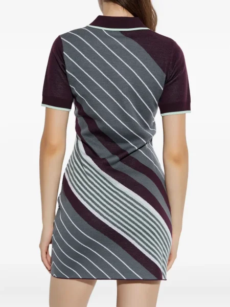 Rochie Casablanca cu dungi de costum gri