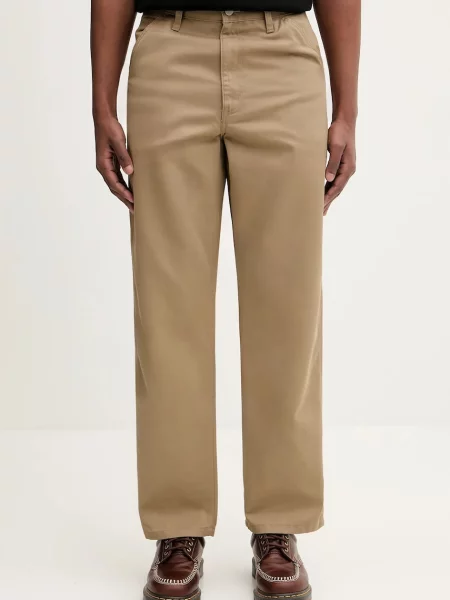 Carhartt WIP pantaloni Simple Pant drept maro
