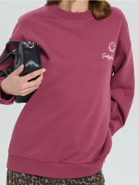 Спортивна кофта з написом на спині SmileyWorld® червоний