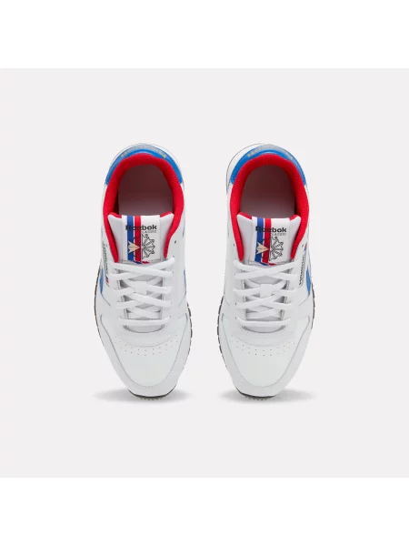 Reebok Junior Sneakersy Classic Leatherunisex Ftwrwhite/Vectorblue/Vectorred Size: 35