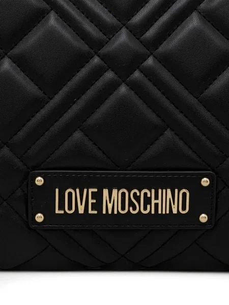 Colier Love Moschino matlasat negru