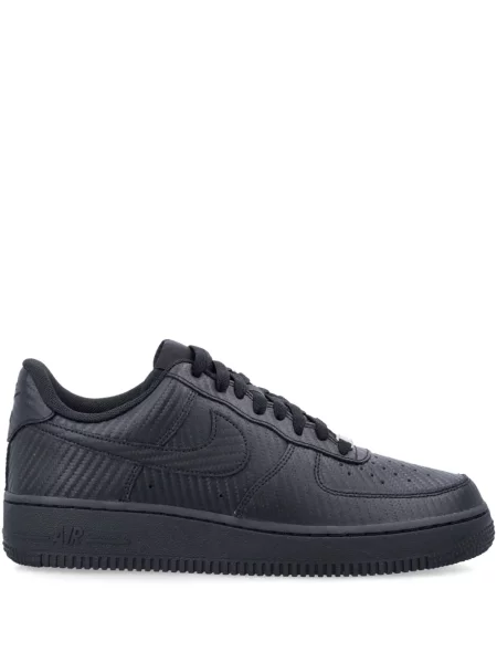 Sneakersy Nike Air Force 1 plisowane do tenisa żakardowe czarne