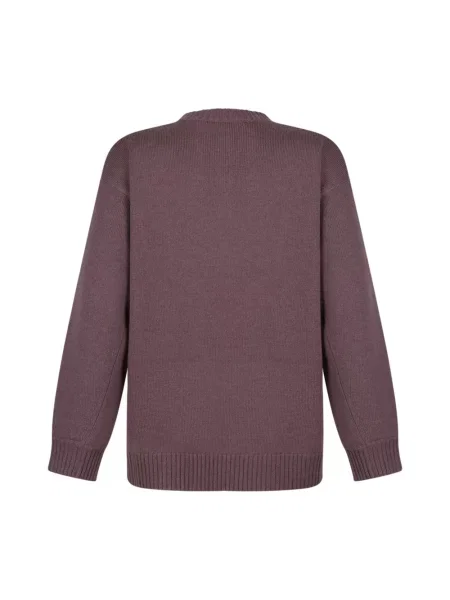Sweter Max Mara wełniany fioletowy