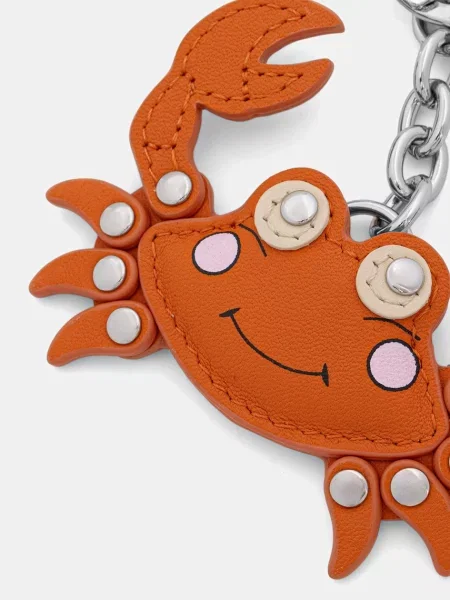 Weekend Max Mara usnjen obesek za ključe ACORTO oranžna
