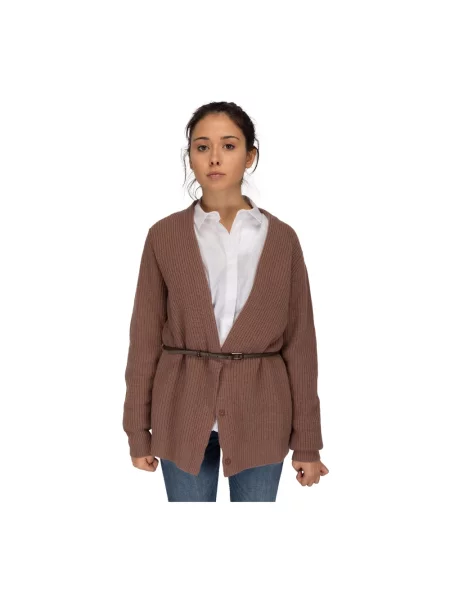 Kardigan Peserico brązowy