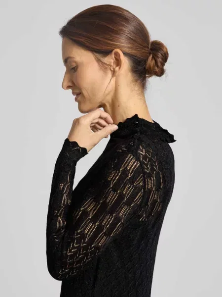 Sukienka midi z mieszanki model ‘PAGDEN’ Lauren Ralph Lauren czarna