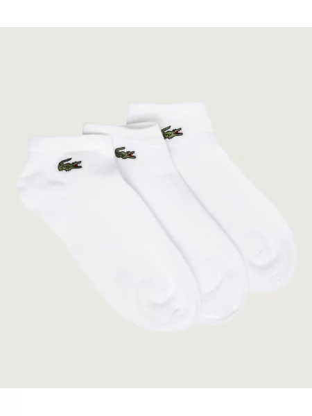 Lacoste Șosete/tălpici 3 pack alb