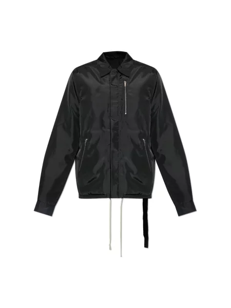 Rick Owens DRKSHDW kurtka Concealed Zipfront przejściowa czarny