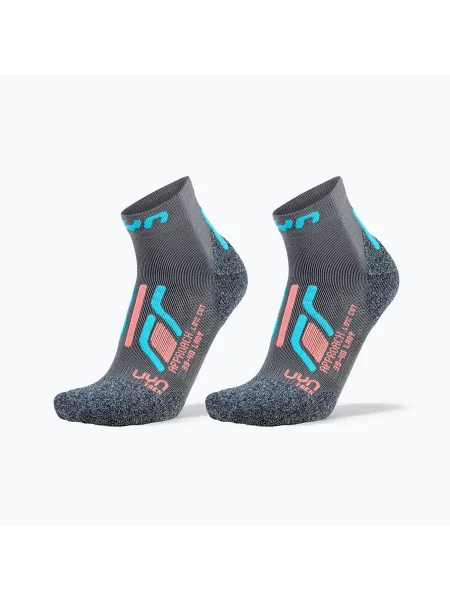 Skarpety UYN Trekking Approach Low Cut 2 pack grey/turquoise szare