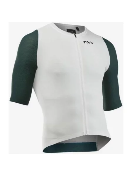 Koszulka rowerowa Northwave Extreme Evo krótki rękaw zielona XS biała