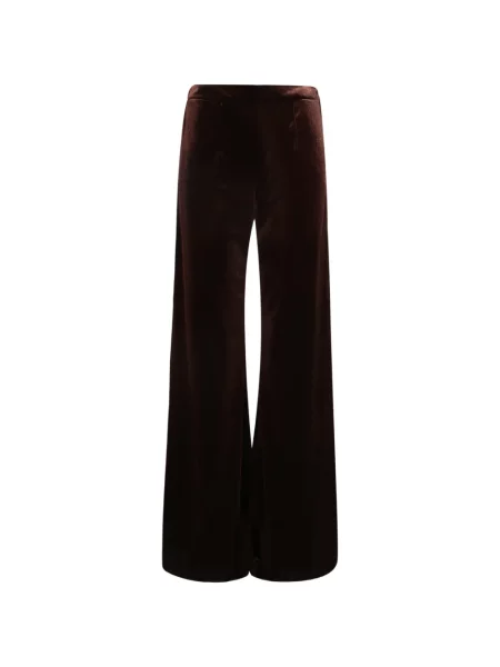 Pantaloni palazzo Blanca Vita de catifea maro