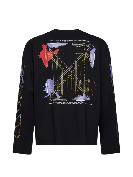 Lung tricou Off-white alb