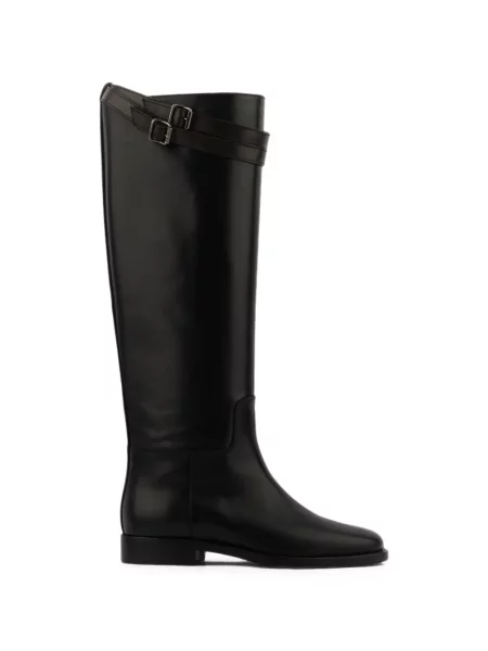 Botine Paul Warmer cu cataramă cu bretele negru