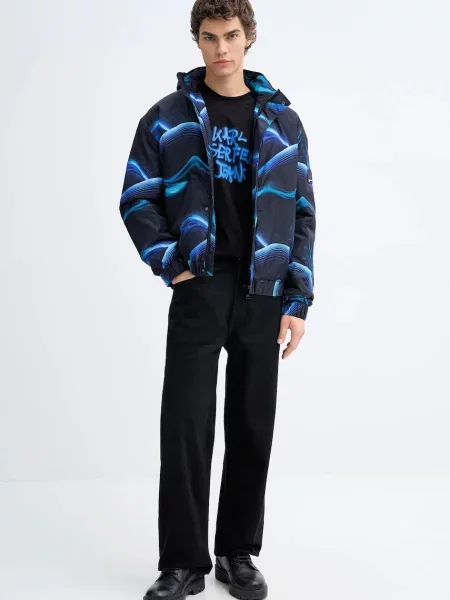 Куртка Karl Lagerfeld Jeans зимова чорний