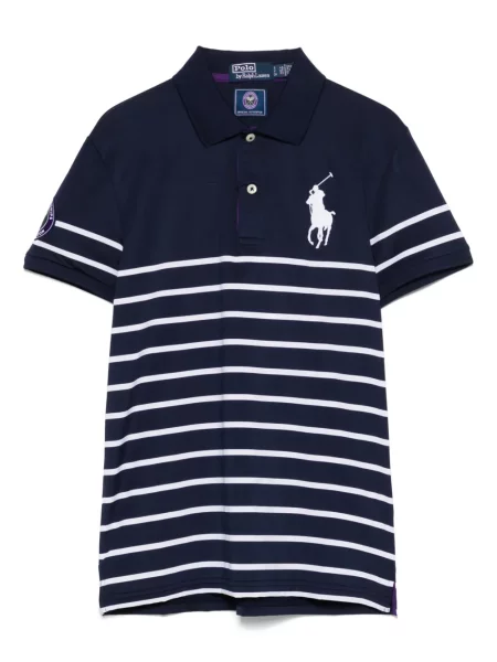 Велурени костюм чорапи Polo Ralph Lauren бродирани синьо