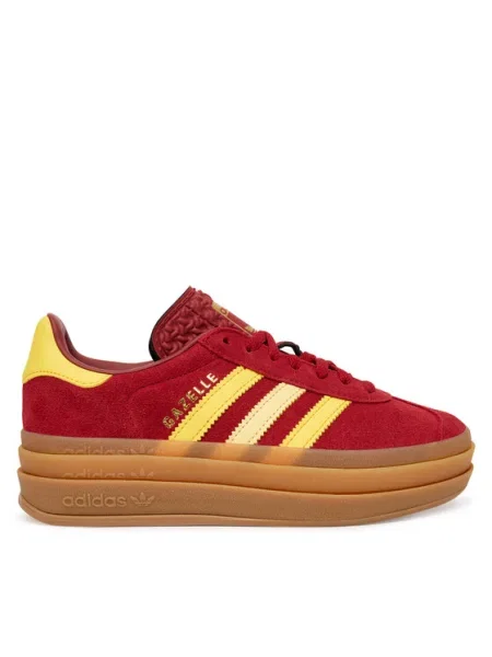 Детски маратонки adidas Originals GAZELLE BOLD червено