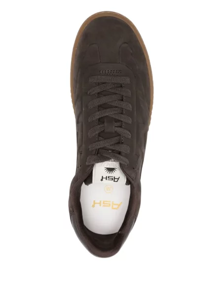 Sneakerși Ash din piele de căprioară maro