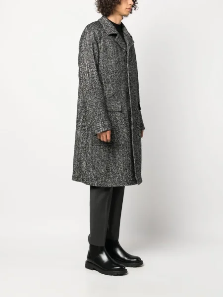 Palton Tagliatore tricotate negru