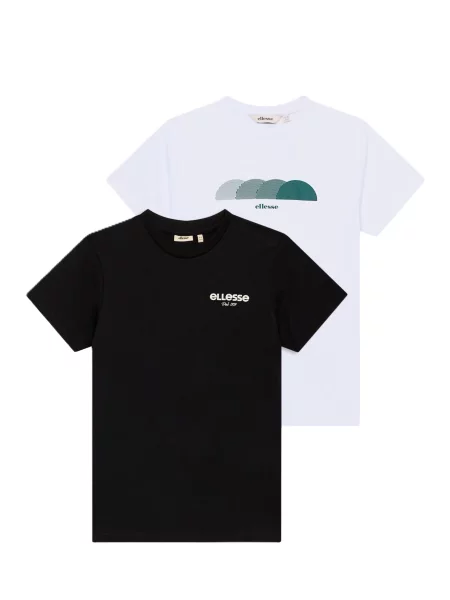 ELLESSE Tricou Jochtal verde petrol / negru alb