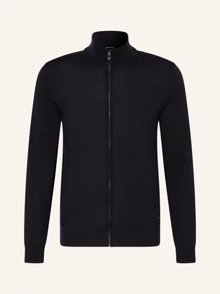 Joop! Kardigan Davis Z Wełny Merino blau granatowy