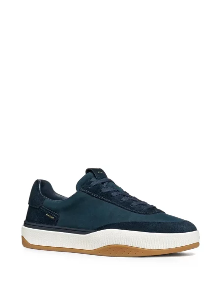 Sneakerși Geox din piele de căprioară albastru