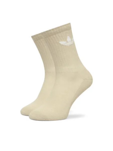 ADIDAS ORIGINALS Ponožky Trefoil Cushion béžová / hnedá / svetlohnedá biela