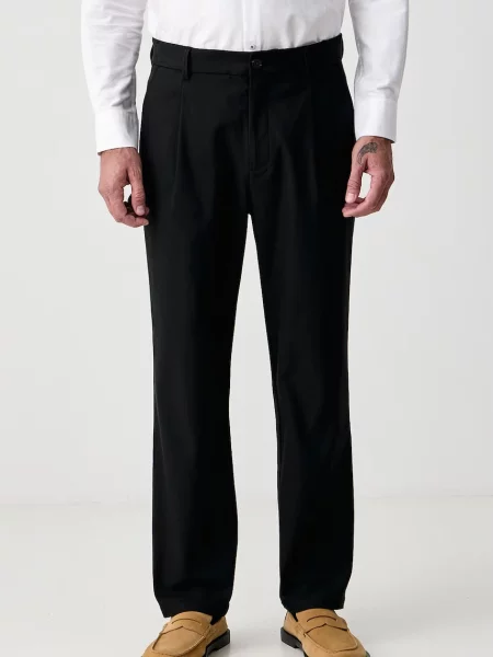 Mos Mosh pantaloni chinos pentru bărbați cu Starr negru