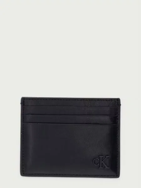 Portofel Calvin Klein din piele de căprioară negru