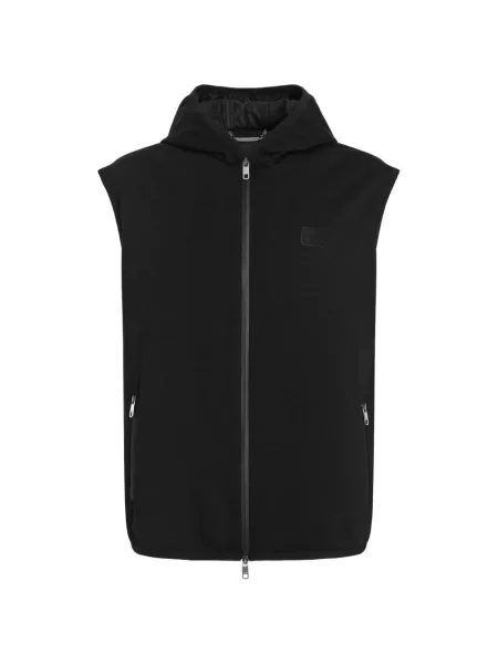 Vestă Dolce & Gabbana cu glugă negru