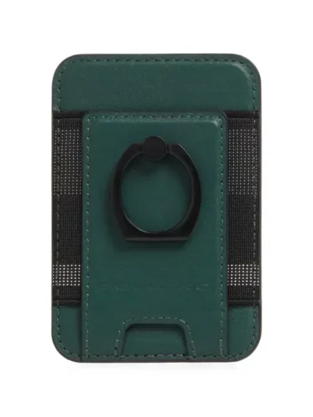 Inel Piquadro din piele verde