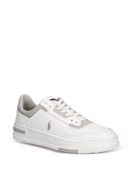 Fűzős csipkés sneaker Polo Ralph Lauren fehér
