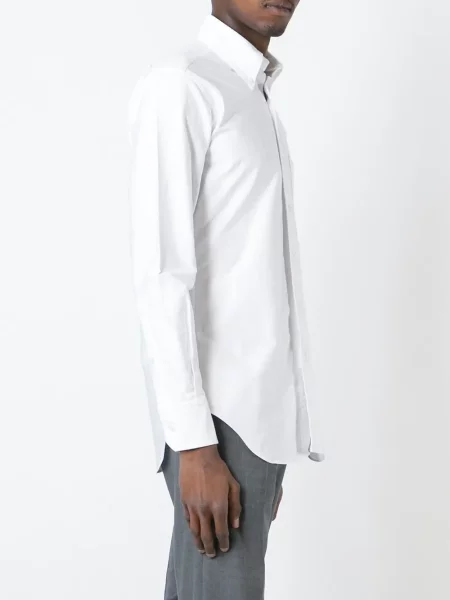 Klasická keprová košile Thom Browne bílá