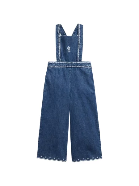 Kombinezon jeansowy dziecięcy Polo Ralph Lauren niebieski