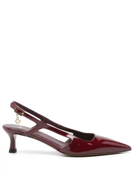Pantofi cu toc Maje slingback roșu