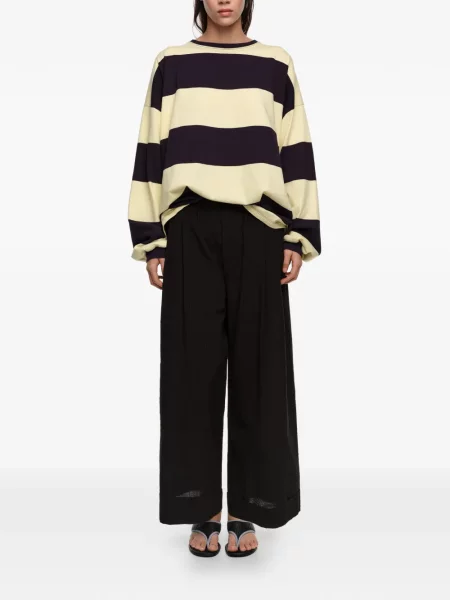 Pantaloni Bimba Y Lola cu picior lat maro