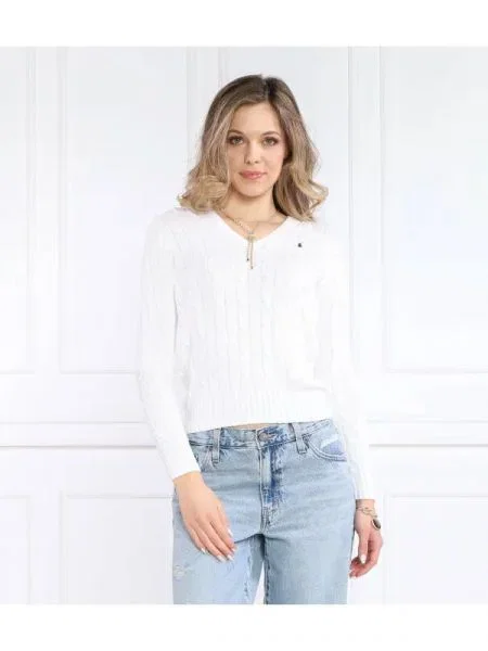 POLO RALPH LAUREN Pulover alb
