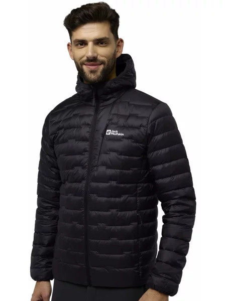 Пуховик Jack Wolfskin Passamani down hoody m rds темно-сірий синтетичний сірий