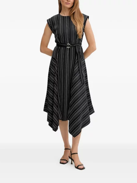 Rochie Dkny cu dungi de costum negru