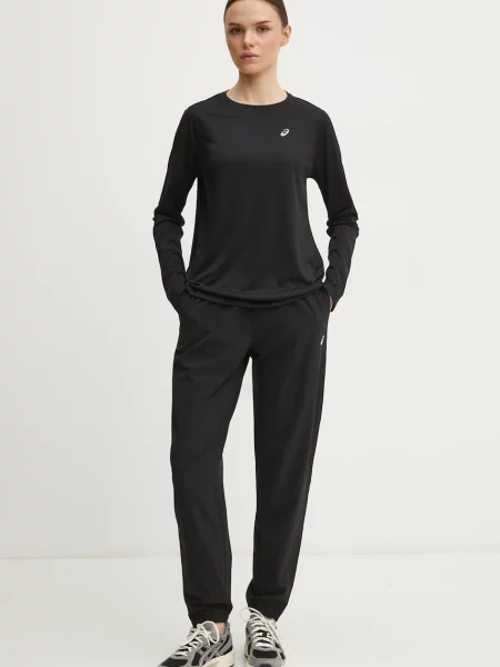 Лонгслив Asics для бега черный