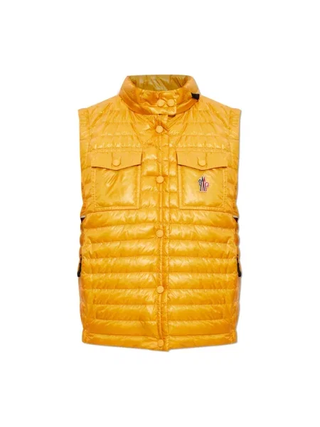 Kamizelka puchowa Moncler pomarańczowa