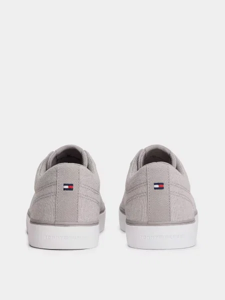 Льняные кеды Tommy Hilfiger серые