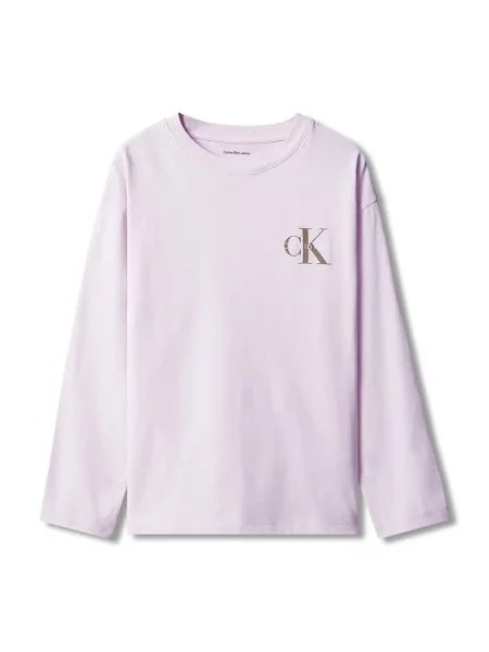 Calvin Klein Jeans majica dugih rukava za djecu od pamuka ljubičasta