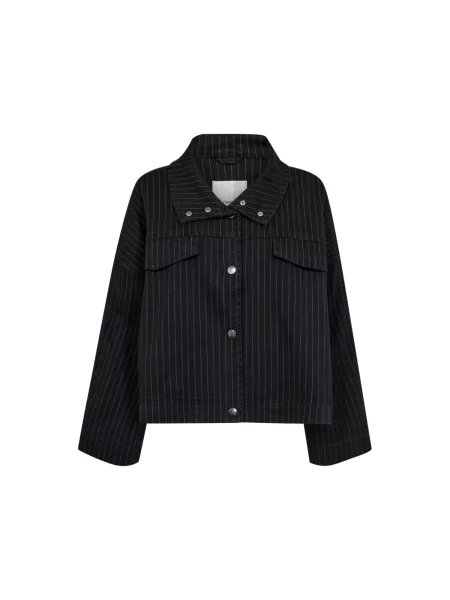 Co'couture Geacă de primăvară-toamnă Pin negru denim alb