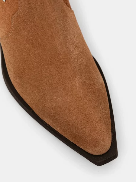 Замшевые сапоги Answear.lab бежевые