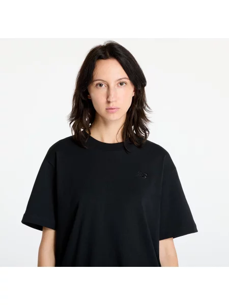 Μπλουζάκι New Balance Athletics Jersey T-Shirt Black L μαύρο